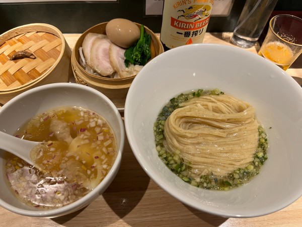 「山形だしつけそば(塩) +わんたん」@麦処 八と丁の写真