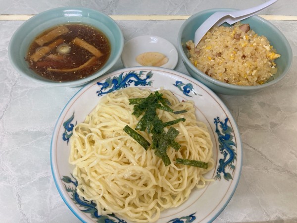 「半チャンつけ麺」@丸長 宮原店の写真