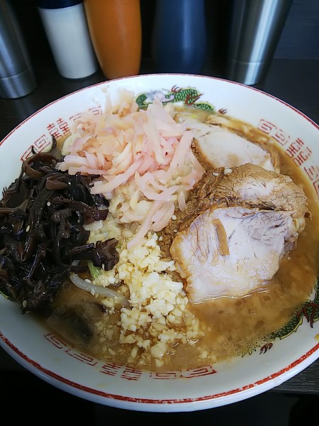 「ラーメン少なめ岩下の新生姜」@ラーメン二郎 川越店の写真