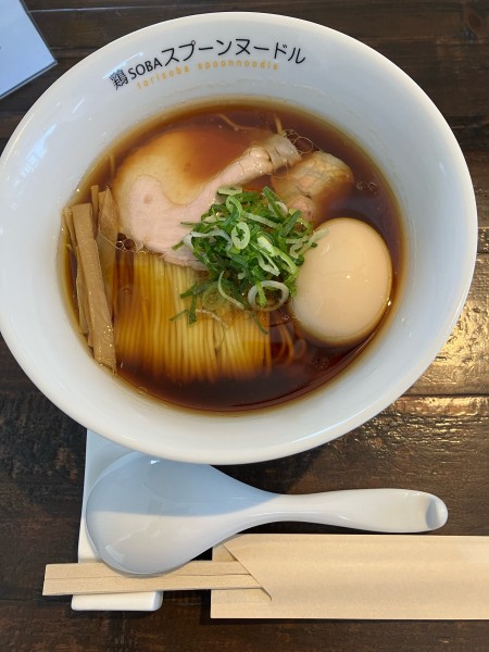 「鶏そば　＋味玉」@鶏SOBA スプーンヌードルの写真