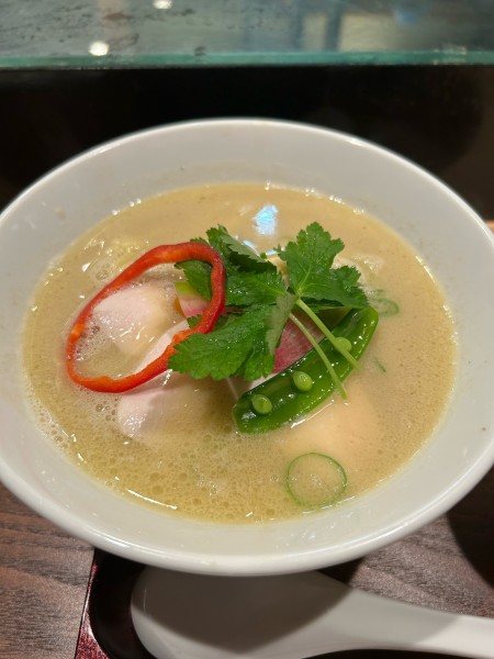 「鶏白湯SOBA」@銀座 篝 本店の写真