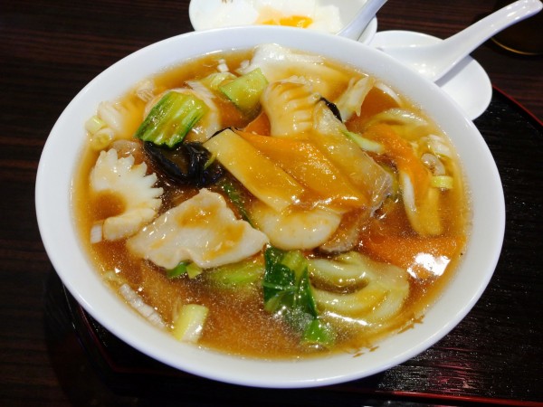 「五目そばセット（1,330円）」@梅蘭 松下IMPビル京橋店の写真