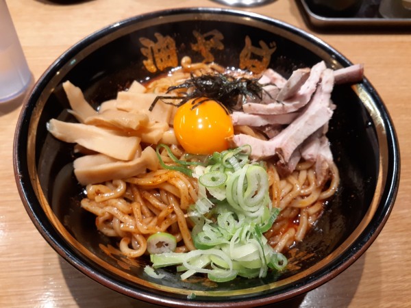 「上麻辣油そば、」@油そば専門 清水家 向ヶ丘遊園店の写真