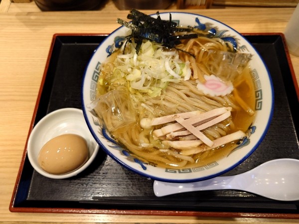 「冷かけ 味玉」@舎鈴 北朝霞駅前店の写真