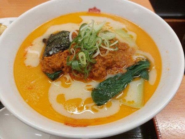 「担々麺(期間限定)麺大盛」@日高屋 中山北口店の写真