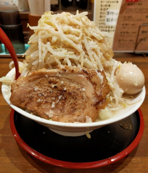 「龍丸ラーメン塩　麺野菜背脂大盛　880円」@麺屋 龍丸の写真