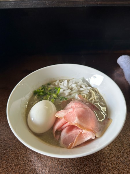 「かけそば塩➕肉飯」@2番ライト 煮干男の写真