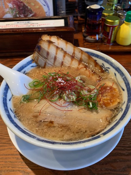 「新・みそⅡ  +  厚切りチャーシュー2枚トッピング」@有機栽培野菜のラーメン すみれの写真