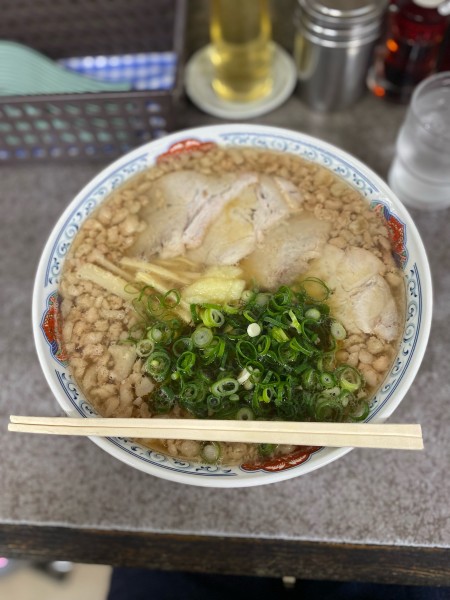 「中華そば特盛脂マシマシニンニクトッピング」@つたふじ 福山支店の写真