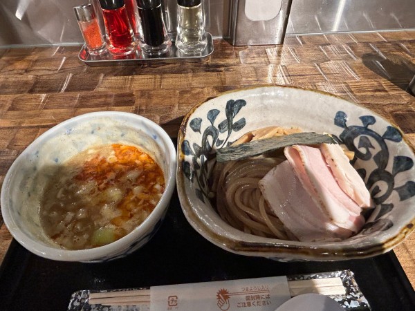 「海老つけ麺1150円」@特級鶏蕎麦 龍介 PLAY atre TSUCHIURA店の写真