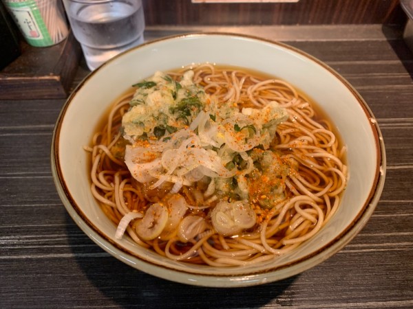 「春菊天そば 480円」@文殊 浅草店の写真