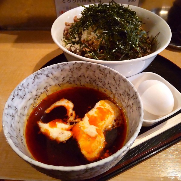 「とろろ肉南蛮そば（￥900）」@葡萄の牙の写真