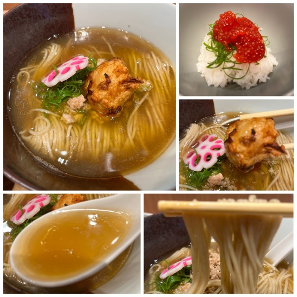 「【柴崎亭×鳴神食堂師弟コラボ】魚介中華そばの最終形500円」@ラーメンWalkerキッチンの写真