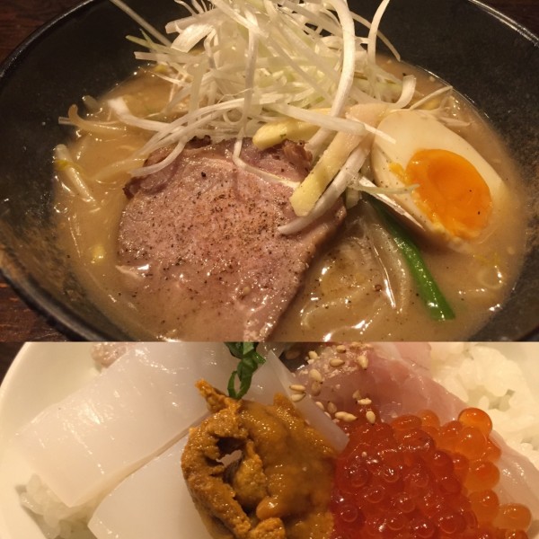 「濃厚味噌らーめん＋今日の茶漬けご飯（1200円）」@麺処 三虎の写真