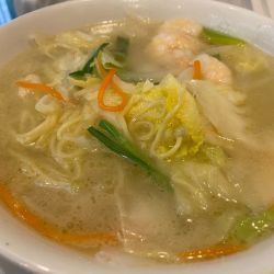 海老そば（858円）