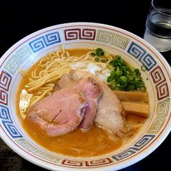 濃厚えびそば、煮干しの和え玉