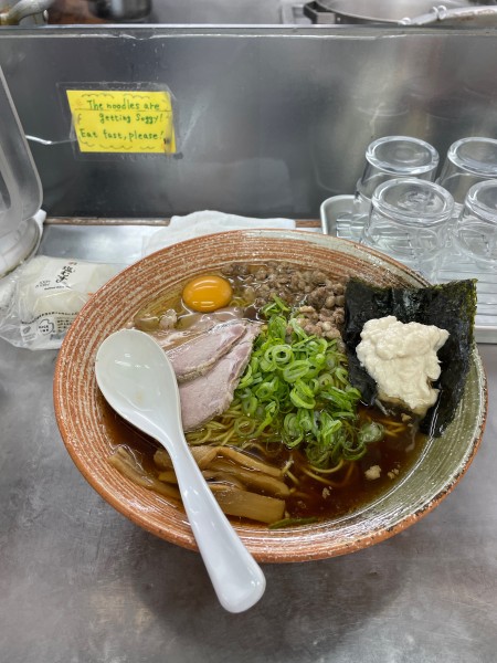「金目鯛出汁醤油ラーメン＋キンメディップ」@覆麺 智の写真