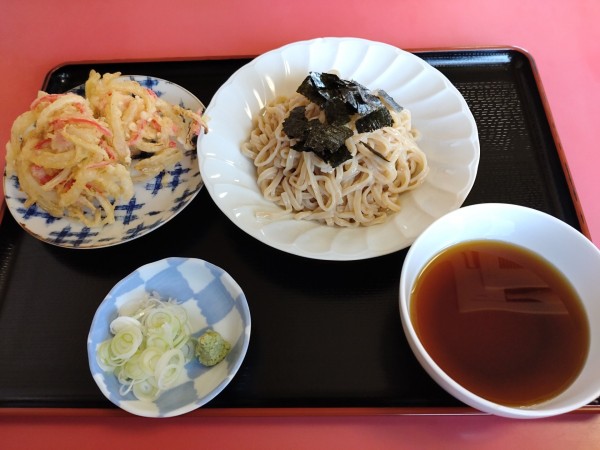 「つけ麺（さといも麺を選択）　７００円」@三日月食堂の写真