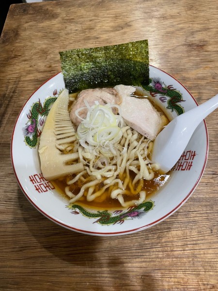 「手打ち麺中華そば(750円)」@ラクダのコブの写真