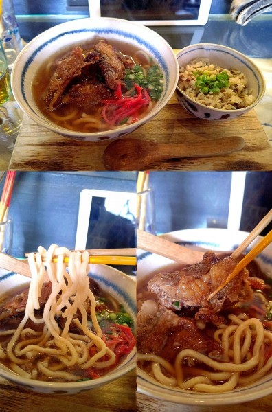 「『ソーキそば+ソーキ2個+日替わりジューシー』」@沖縄そば専門店 和の写真