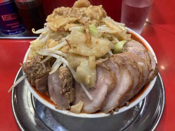 「小ラーメン豚W(全マシアブラマシマシ)¥1150」@ラーメンタロー 五反田の陣の写真