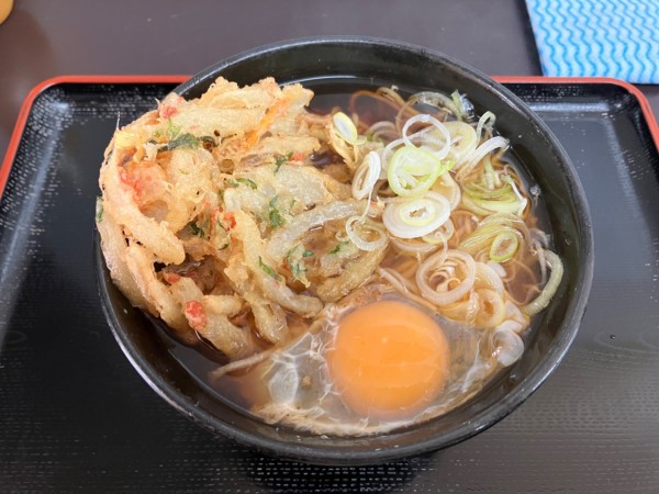 「桜えび天玉そば」@天かめ 門前仲町店の写真