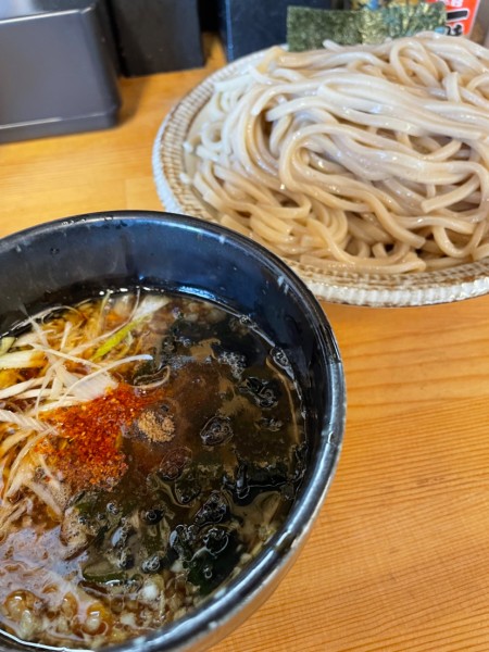 「つけ麺大盛　太麺」@一陽来福・びんびん亭の写真