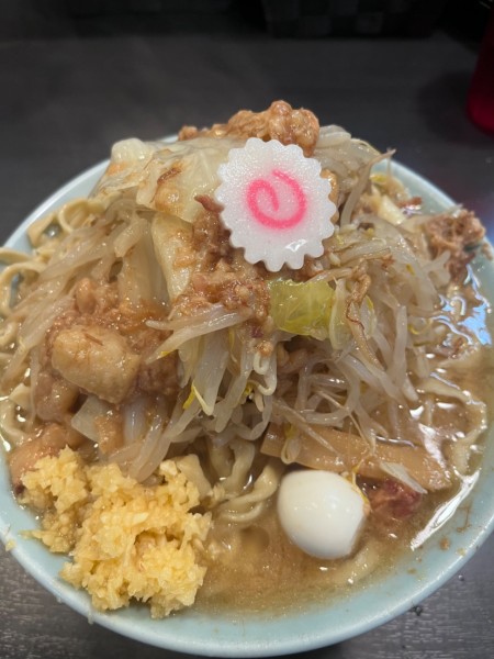 「ラーメン　ニンニク　ちょいヤサイ　ちょいアブラ」@自家製麺 No11の写真
