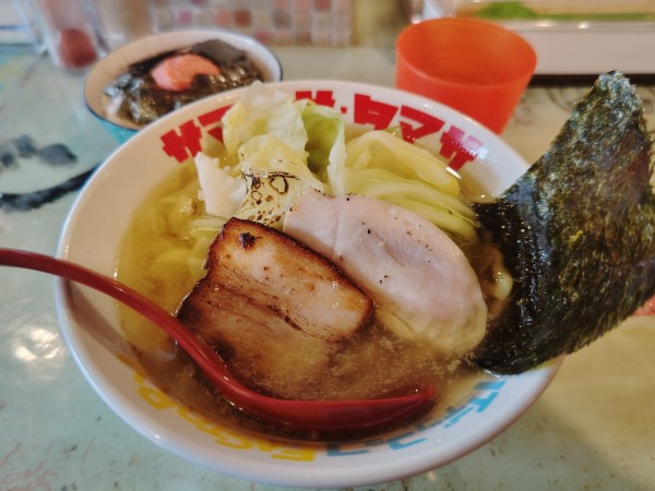 「朝ラー太麺６００円＆ノリ明太１５０円」@ハイデン.コッコFACTORYサマンサ・タマサの写真