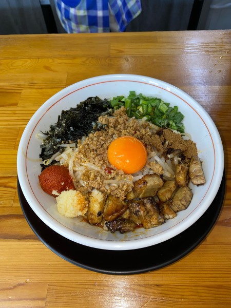 「誤爆まぜそば大盛¥1,250円」@ラーメン・つけ麺 爆王の写真