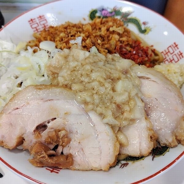 「限定F(汁なしスッパメン)+豚券」@ハイパーファットンの写真