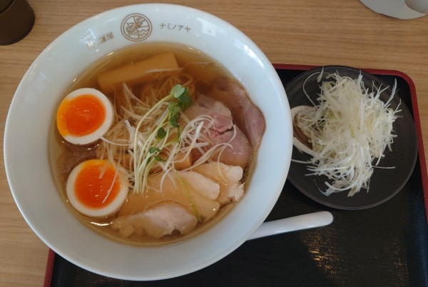 「特製だし麺+白髪ねぎ(塩、1200円)」@だし麺屋ナミノアヤ 上尾店の写真