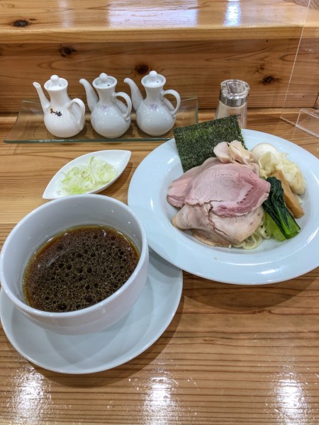 「特製芳醇醤油つけそば」@中華 みず谷の写真