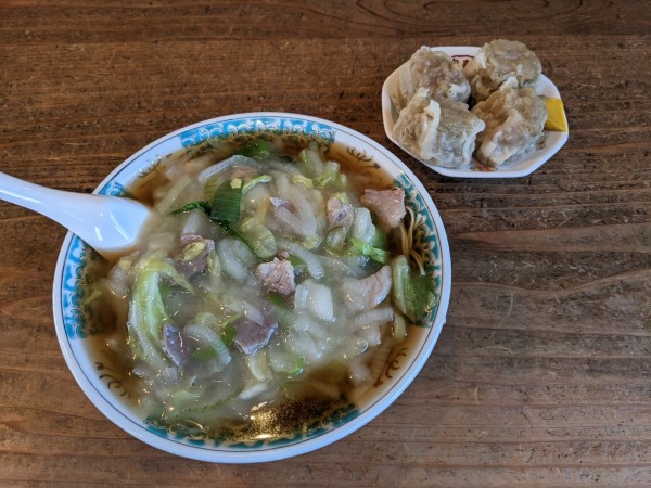 「肉そば　680円」@安喜亭 本店の写真