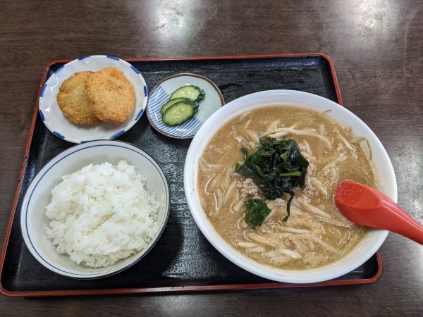 「みそラーメンセット　700円」@香林の写真