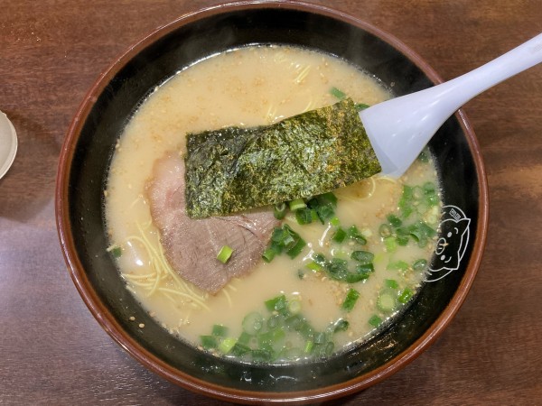 「半チャーハンセット(博多ラーメン)800円」@博多ラーメン 長浜や 笹塚店の写真