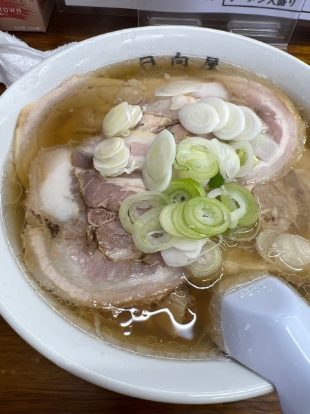 「チャーシュー麺大盛」@青竹手打ちラーメン 日向屋の写真
