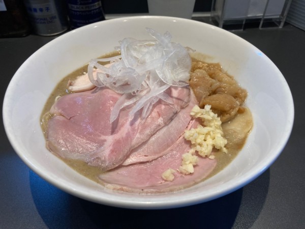 「特濃カスタム1500円和え玉蟹味噌300円」@煮干乱舞の写真