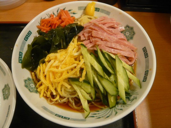 「黒酢しょうゆ冷し麺」@日高屋 一橋学園北口店の写真