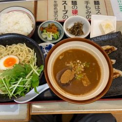 つけ麺濃厚和醤油つけ麺Aセット(1243円)