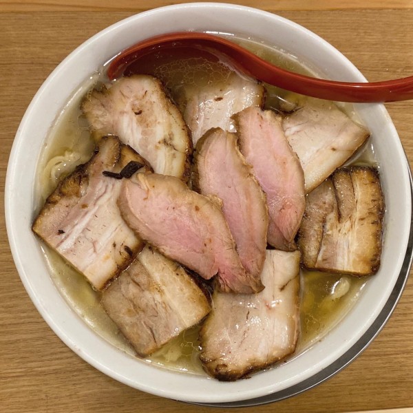 「喜多方肉そば（塩）¥1,600」@麺や 七彩 八丁堀店の写真