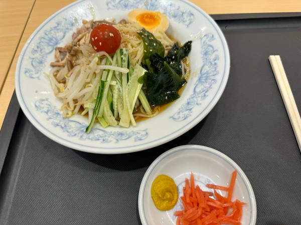 「冷し中華（1玉）730円」@ぎょうざの満洲 イーサイト高崎店の写真