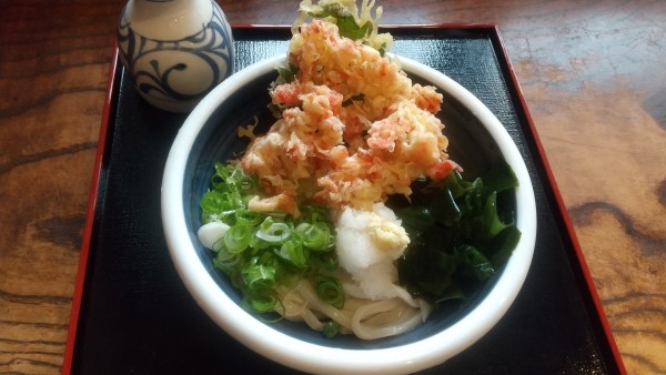 「さくらぶっかけ850円」@久松うどん はなしょうの写真