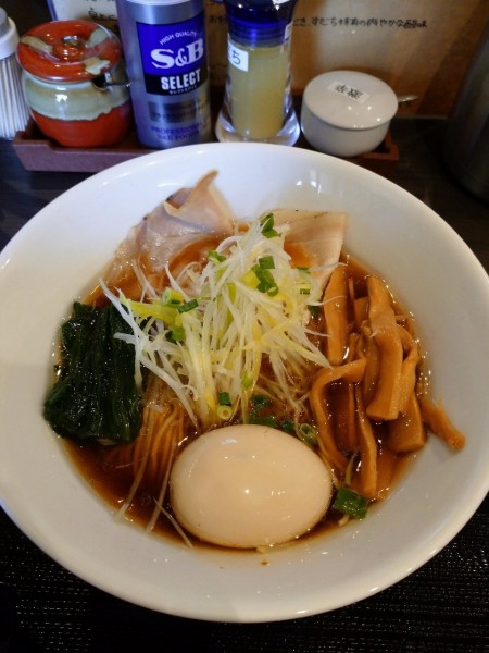 「つくば鶏のとりそば(味玉)」@つけそば九六 龍ケ崎店の写真