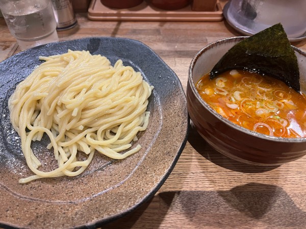 「辛味つけ麺並」@つけ麺屋 やすべえ 池袋店の写真