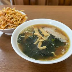 ラーメン&ミニネギチャーシュー丼 ¥900