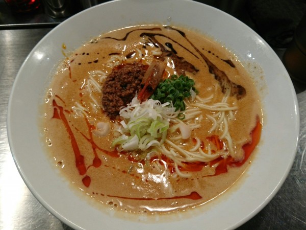 「海老寿久担々麺(追いリゾ付き)」@麺屋 愛心 TOKYO 町屋店の写真