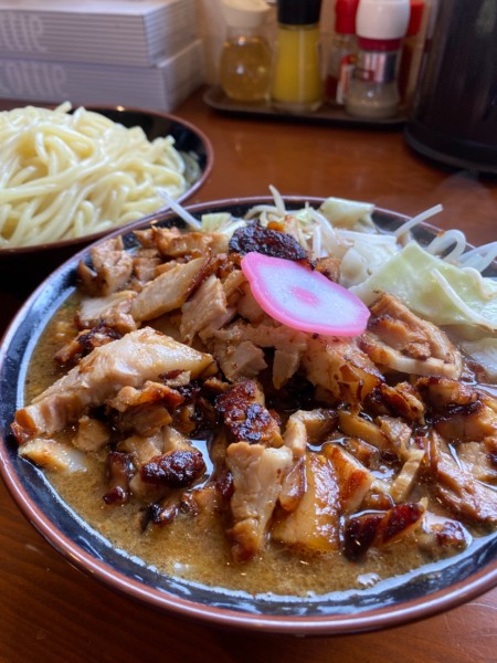 「チャーシュー野菜つけそば　大盛り」@麺屋あがらの写真