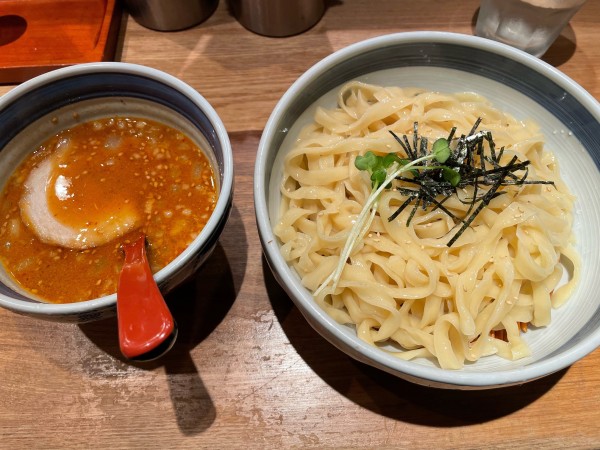 「極太平打ちつけ麺（味噌）」@双麺 浅草橋店の写真
