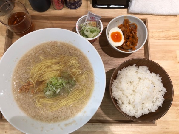 「朝定食(背油ラーメン)」@ふる川食堂の写真
